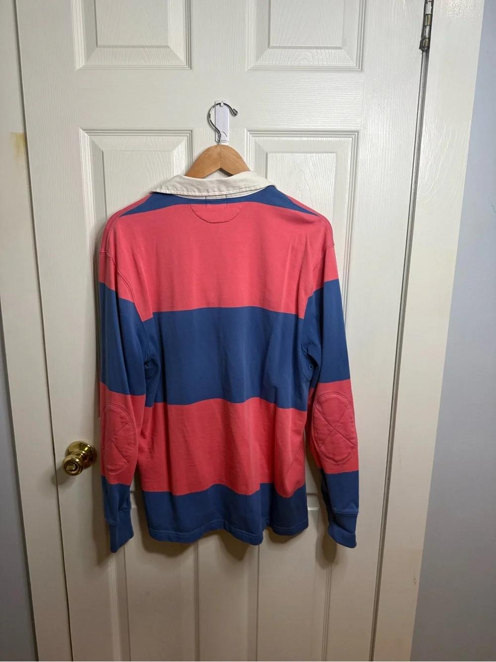 JCREW Classic Long-Sleeve Rugby Shirt - Pink & Blue Stripe
